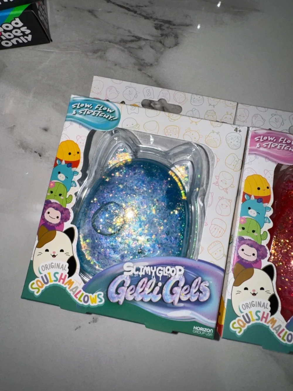 Squishmallows Glitter slimy glood gelli  Gels Packs  - Blue, pink , Purple